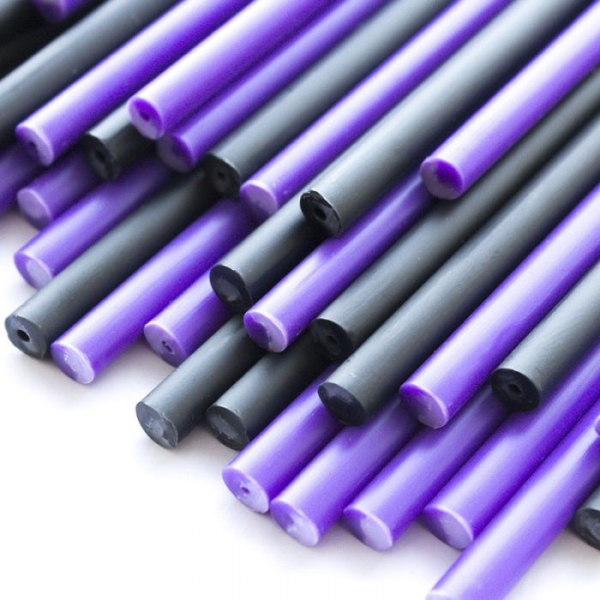 CakePop Sticks - Kunststoff Purple & Black 15cm